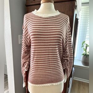 Women’s Daytrip red and cream sweater